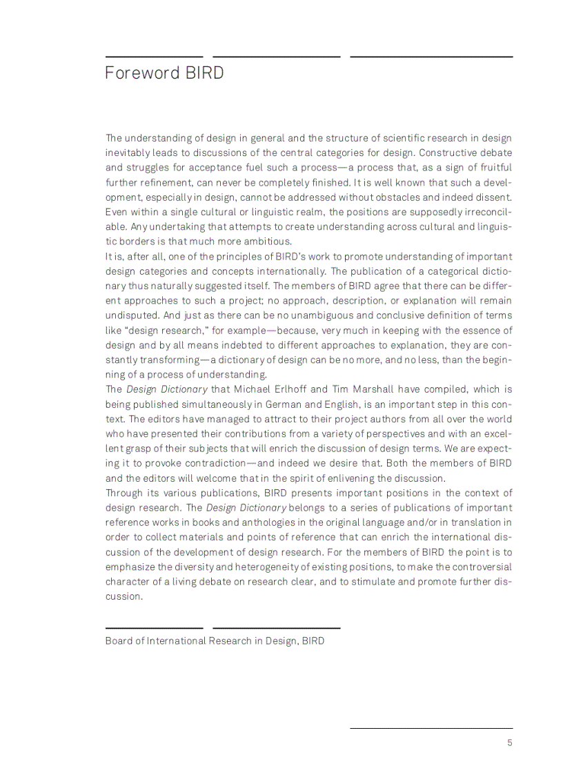 image for page Design Dictionary Perspectives on Design Terminology