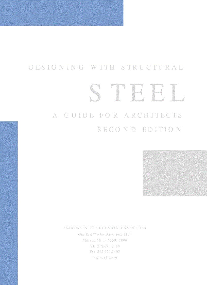 Design with Structural Steel A Guide for Architects
