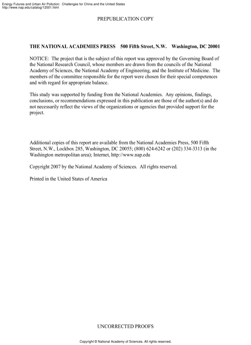 image for page Energy Futures and Urban Air Pollution Challenges for China and the United States