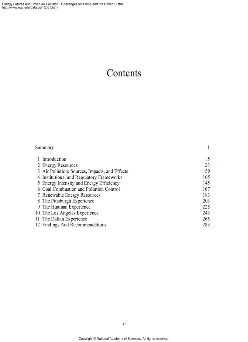 image for page Energy Futures and Urban Air Pollution Challenges for China and the United States