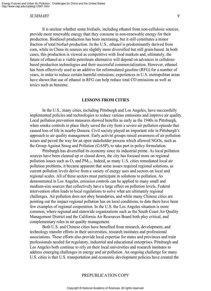 image for page Energy Futures and Urban Air Pollution Challenges for China and the United States