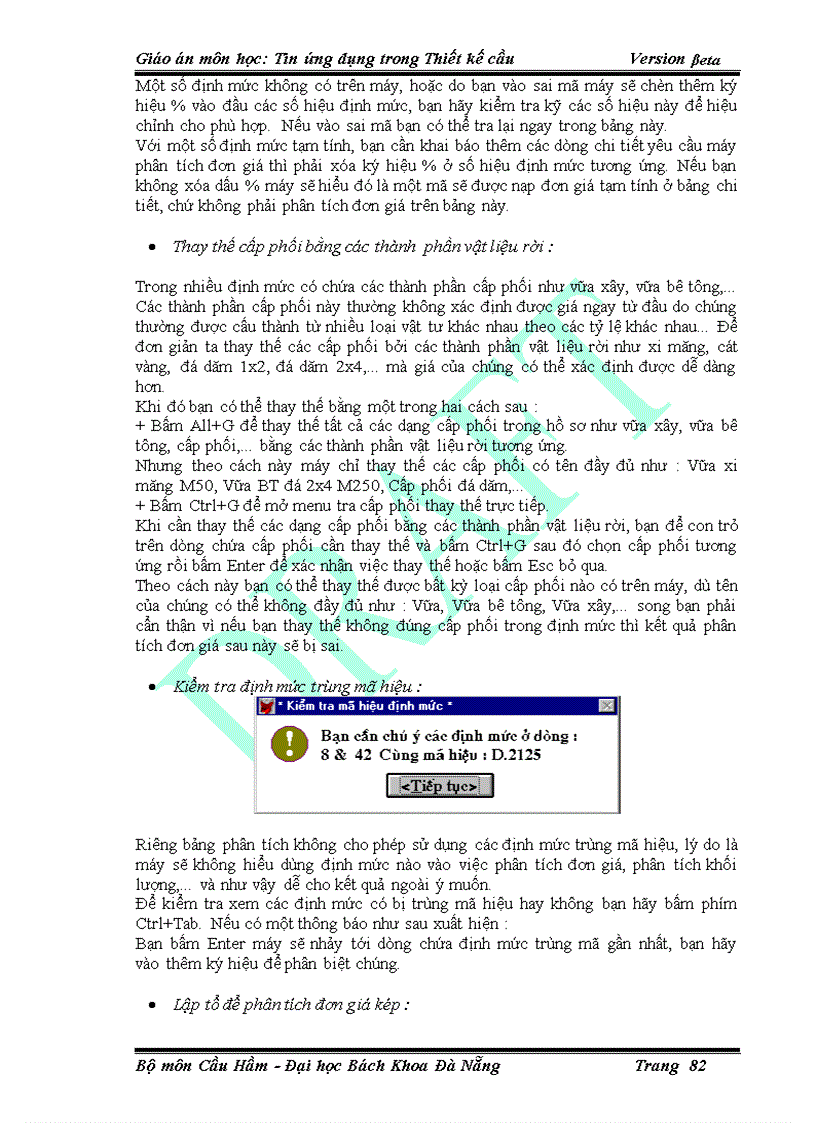 image for page Giáo án môn học Tin học ứng dụng trong thiết kế cầu