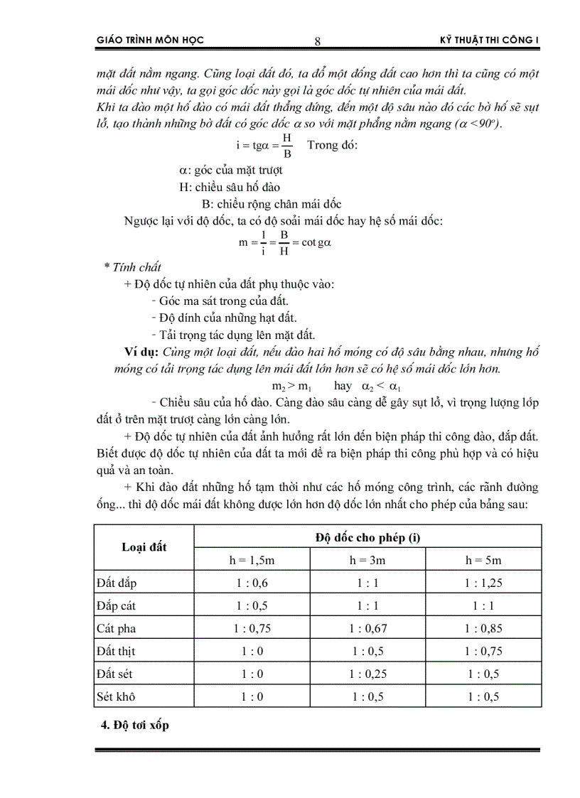 image for page Giáo Trình Kỹ Thuật Thi Công I