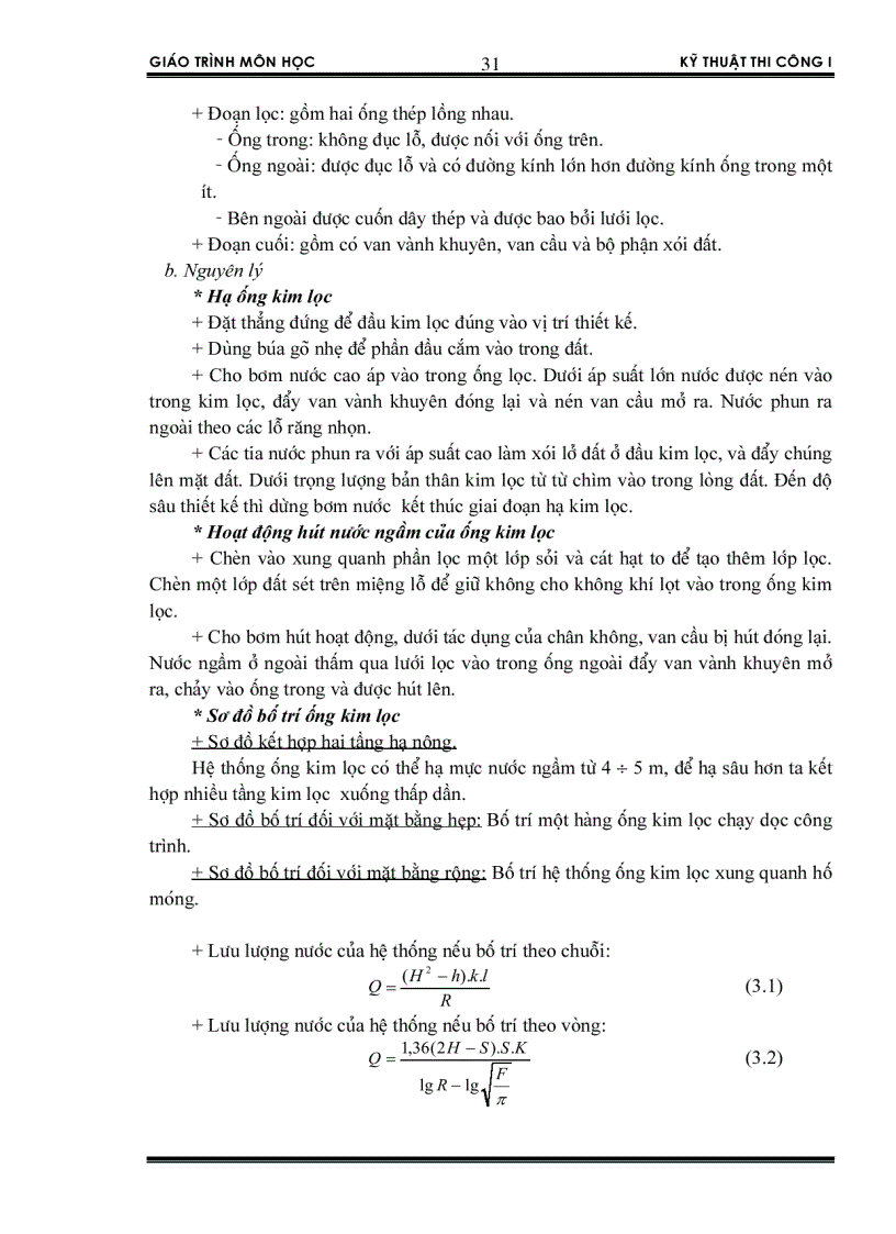 image for page Giáo Trình Kỹ Thuật Thi Công I