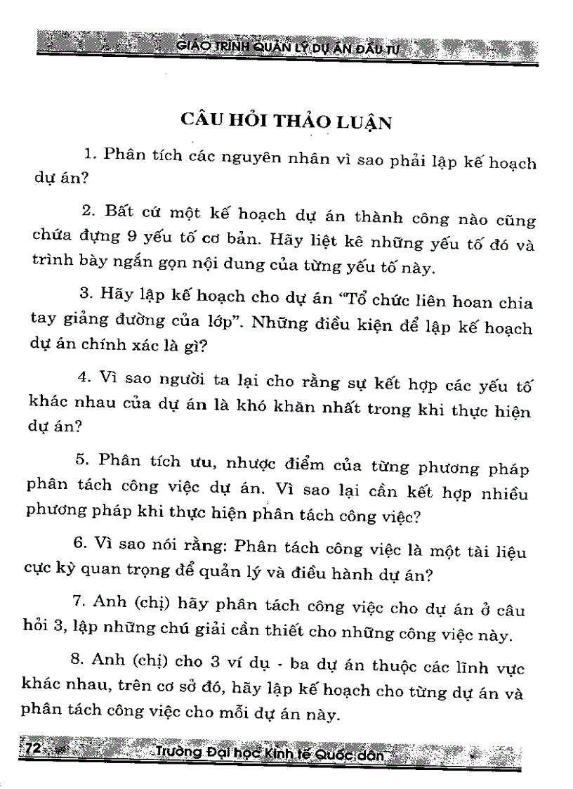 image for page Giáo trình quản lý dự án đầu tư Quyển 2