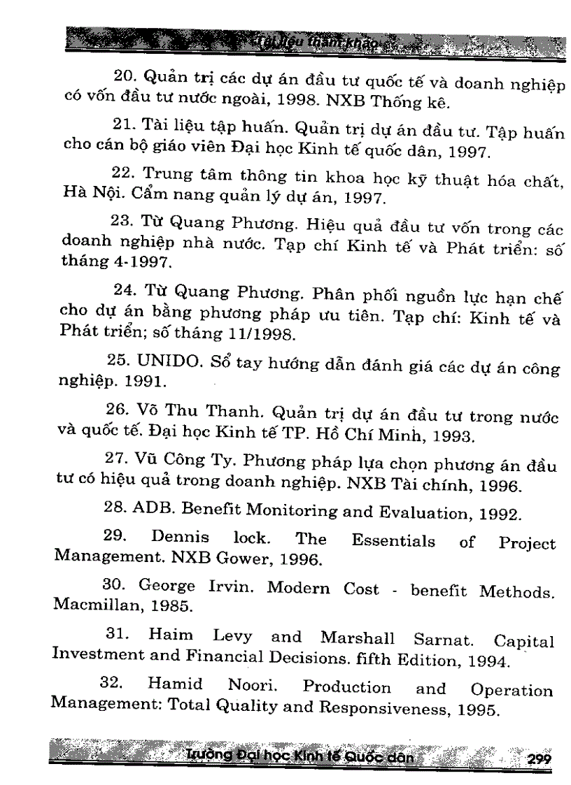 image for page Giáo trình quản lý dự án đầu tư Quyển 2
