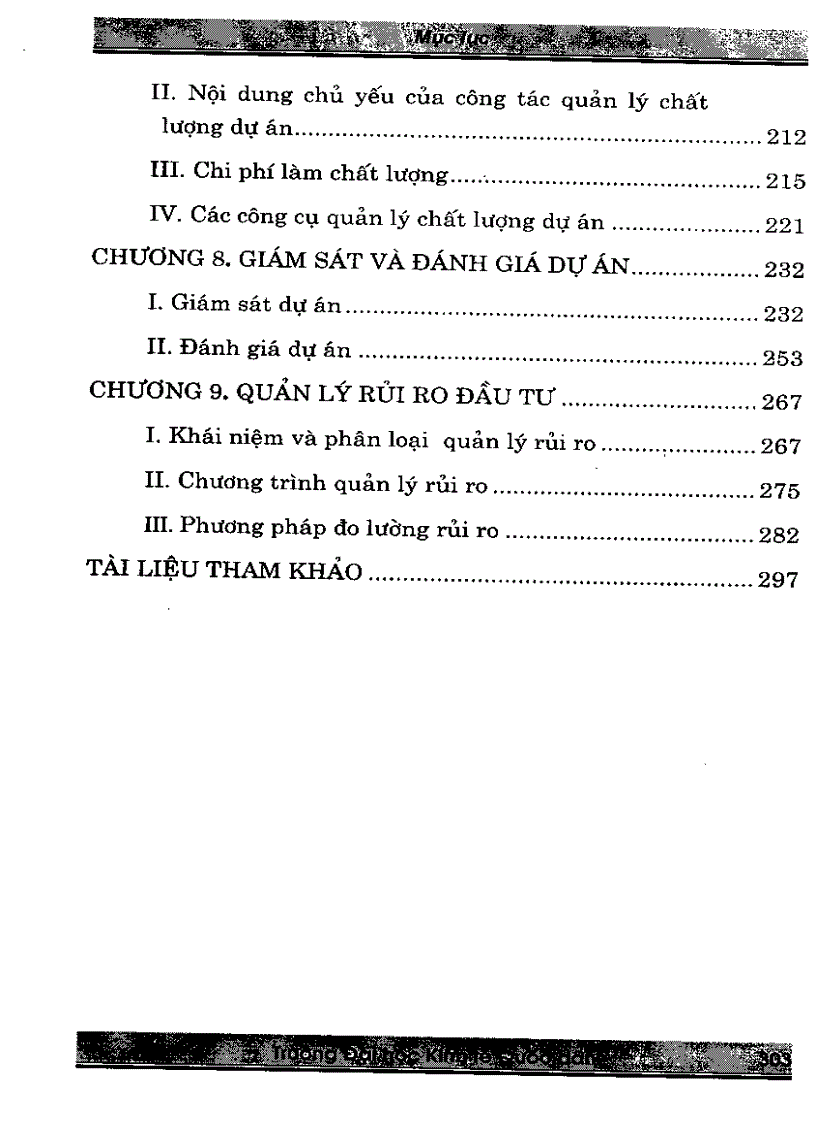 image for page Giáo trình quản lý dự án đầu tư Quyển 2