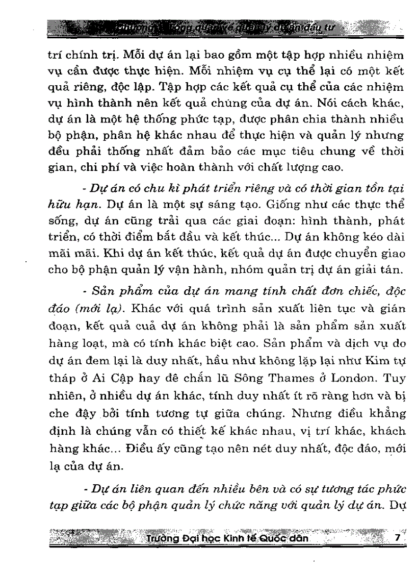 image for page Giáo trình quản lý dự án đầu tư