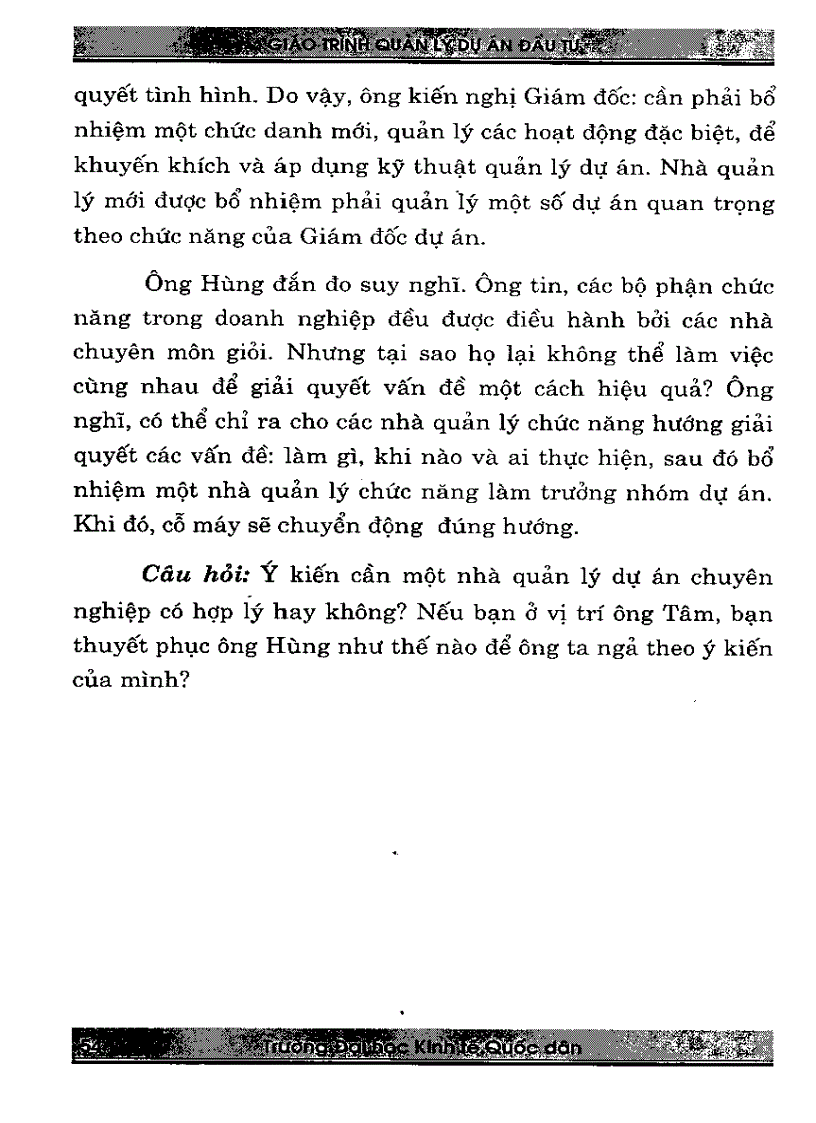 image for page Giáo trình quản lý dự án đầu tư