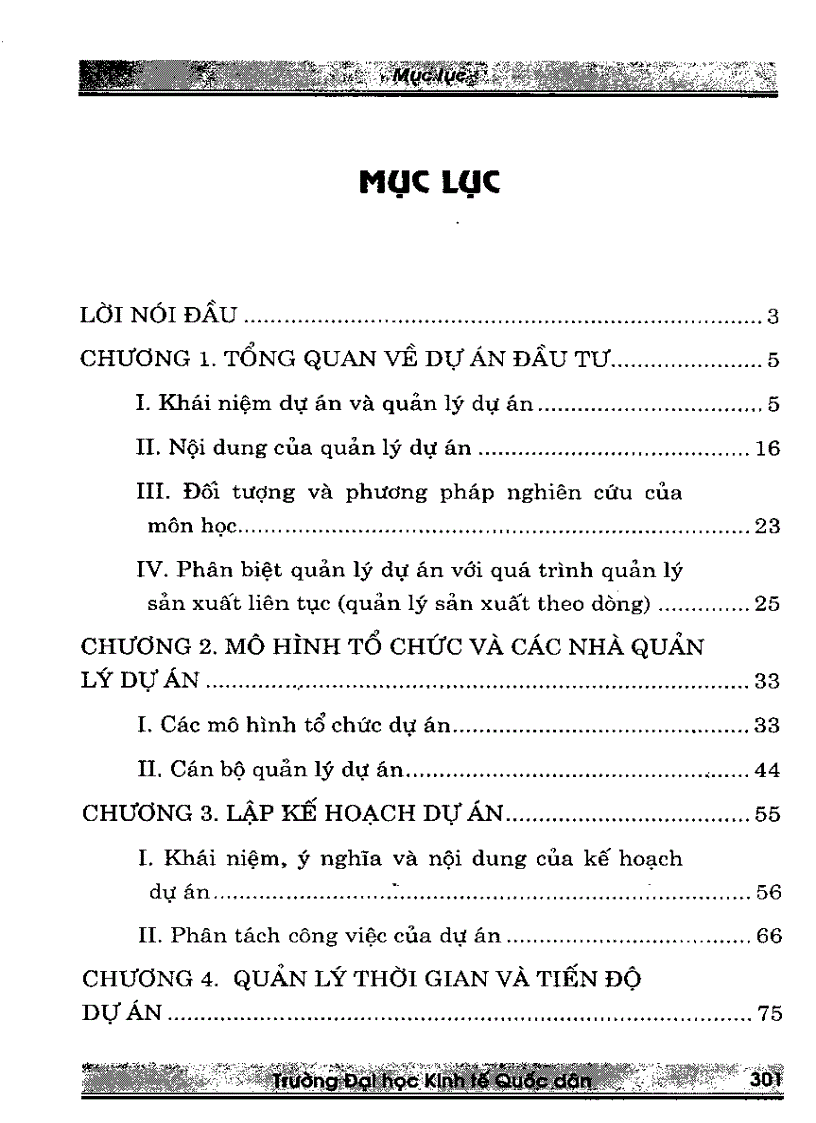 image for page Giáo trình quản lý dự án đầu tư