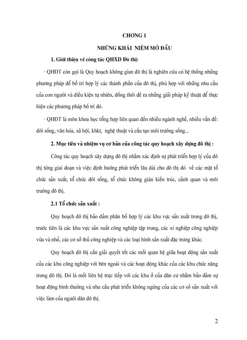 image for page Giáo Trình Quy Hoạch Đô Thị phần I