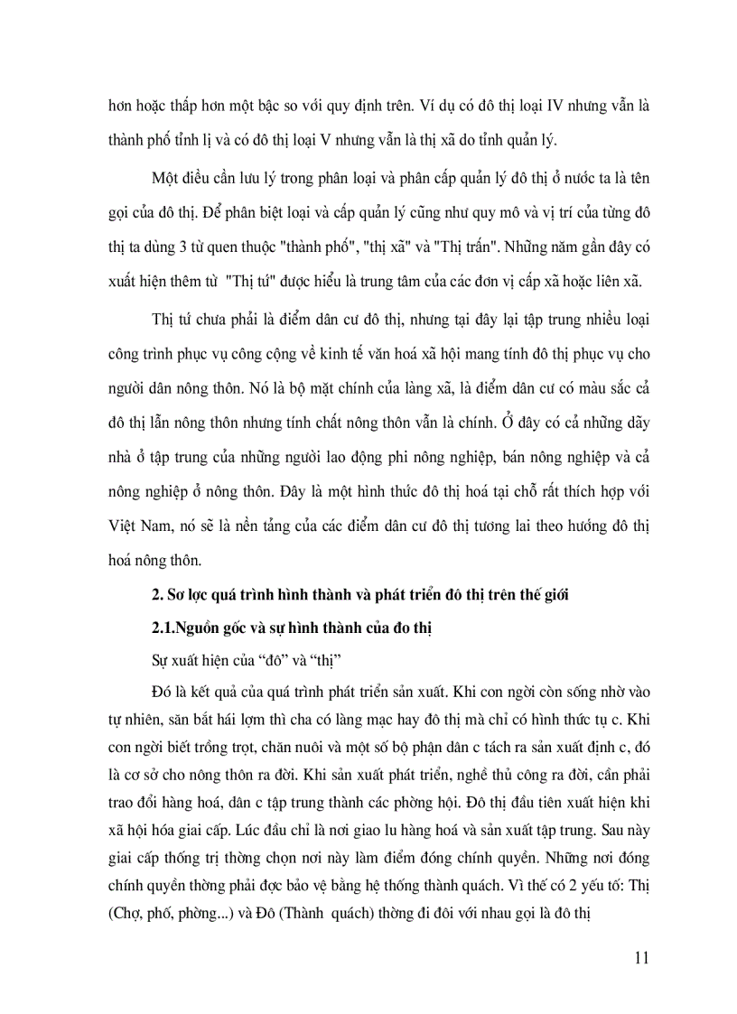 image for page Giáo Trình Quy Hoạch Đô Thị phần I