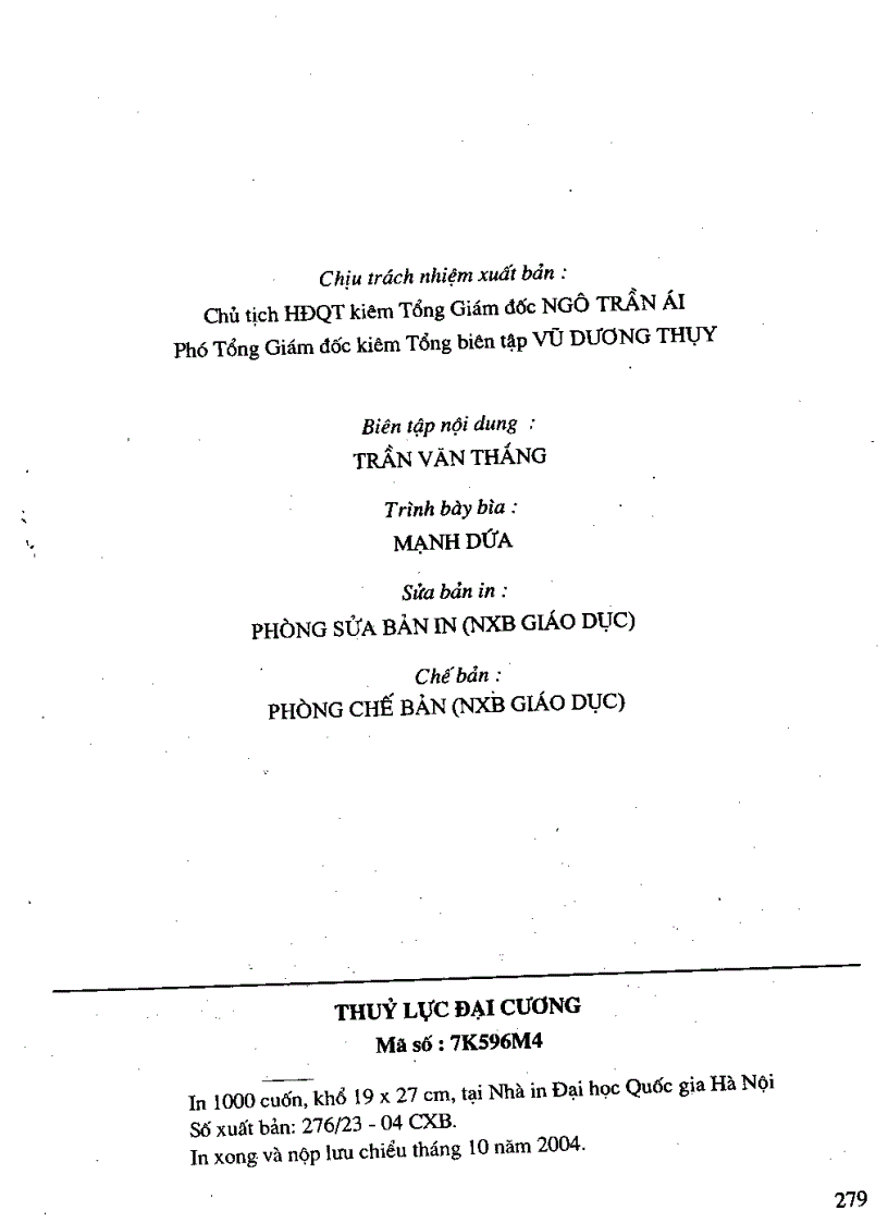 image for page Giáo trình thủy lực đại cương