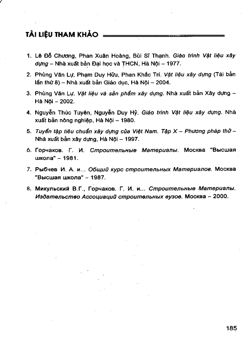 image for page Giáo trình vật liệu xây dựng Hệ Đào Tạo Trung Học Chuyên Nghiệp