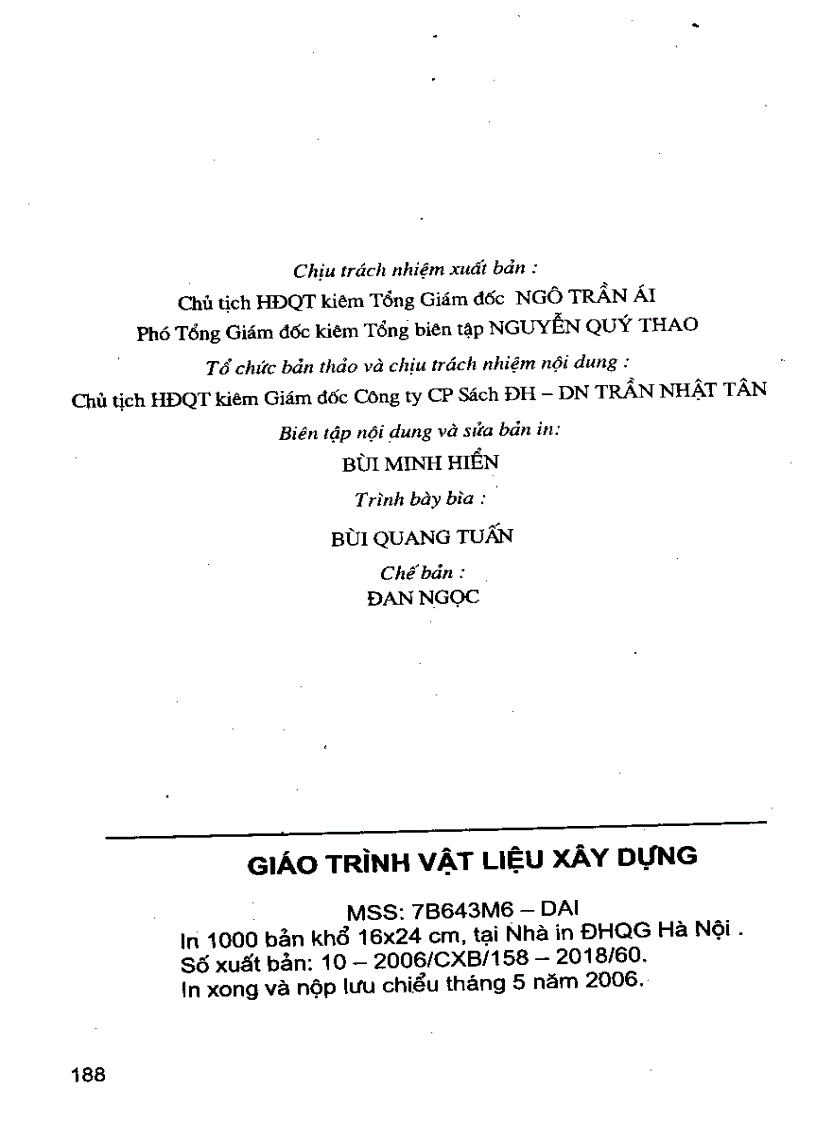 image for page Giáo trình vật liệu xây dựng Hệ Đào Tạo Trung Học Chuyên Nghiệp