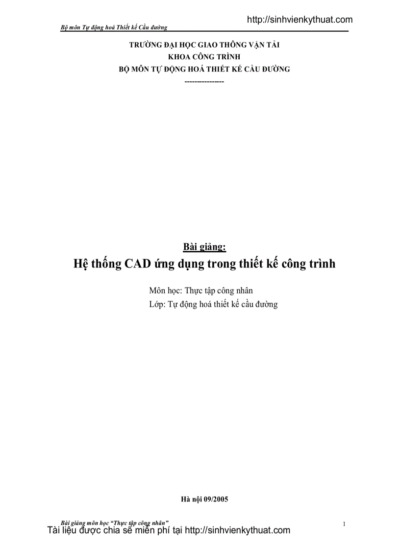image for page Hệ Thống CAD ứng Dụng Trong Thiết Kế Công Trình
