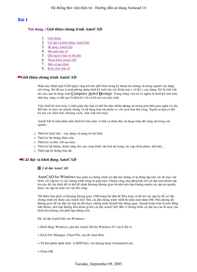 image for page Hướng dẫn sử dụng AutoCAD 14