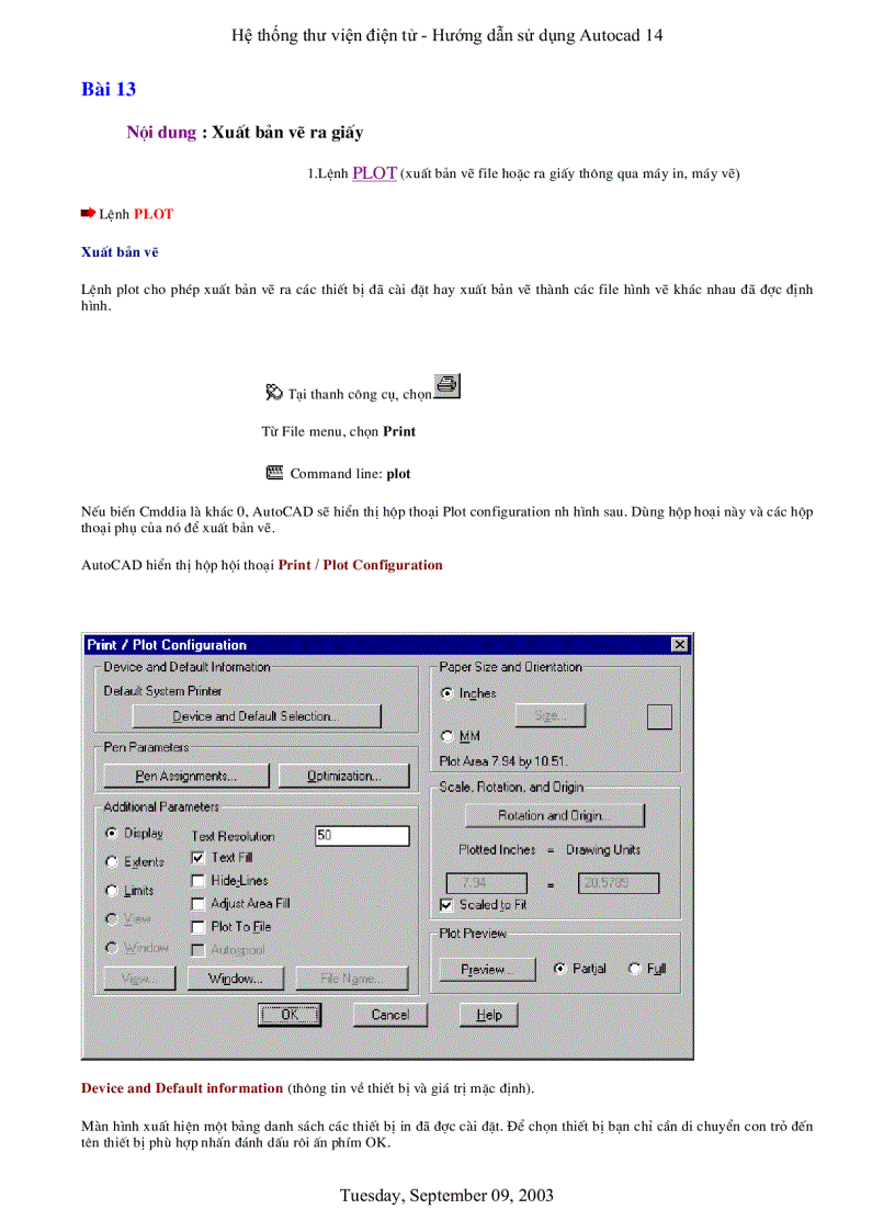 image for page Hướng dẫn sử dụng AutoCAD 14