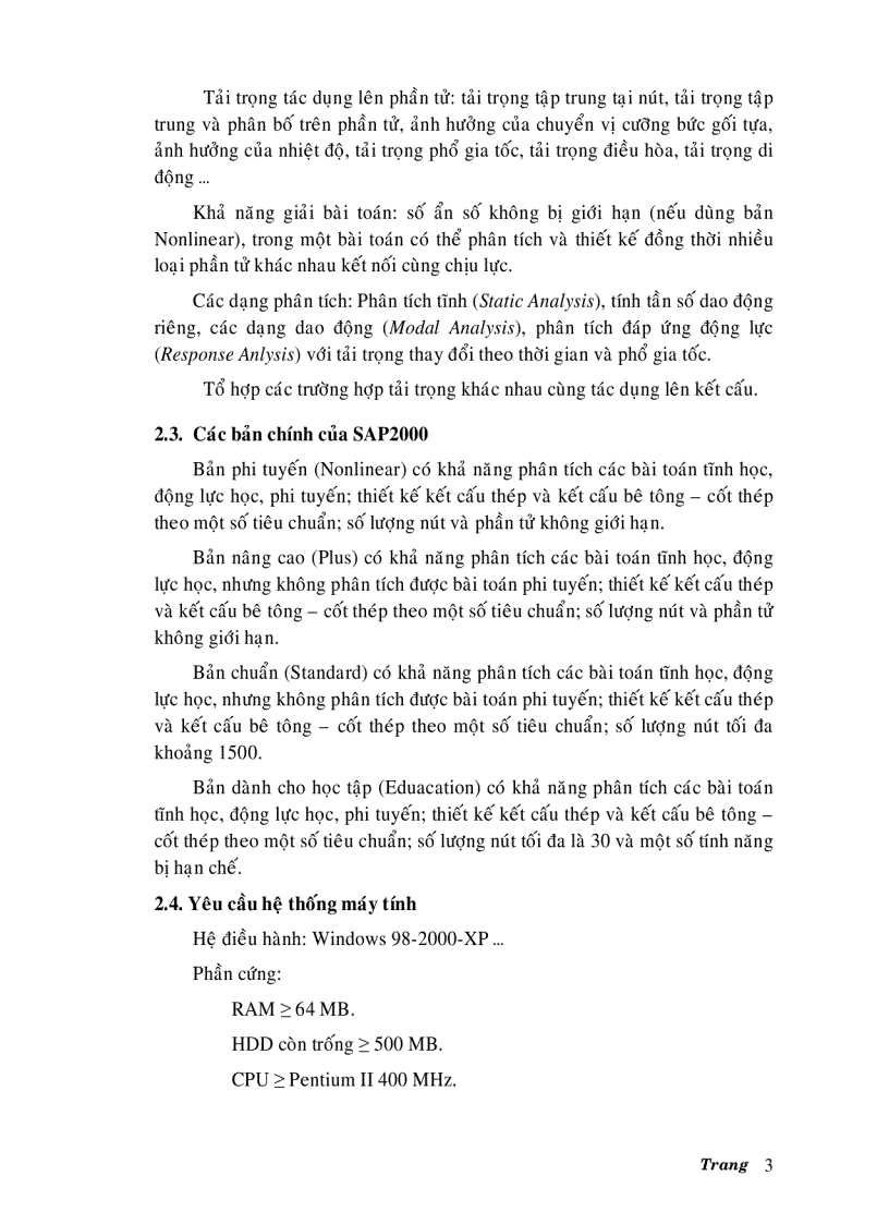 image for page Hướng dẫn sử dụng phần mềm xây dựng SAP 2000