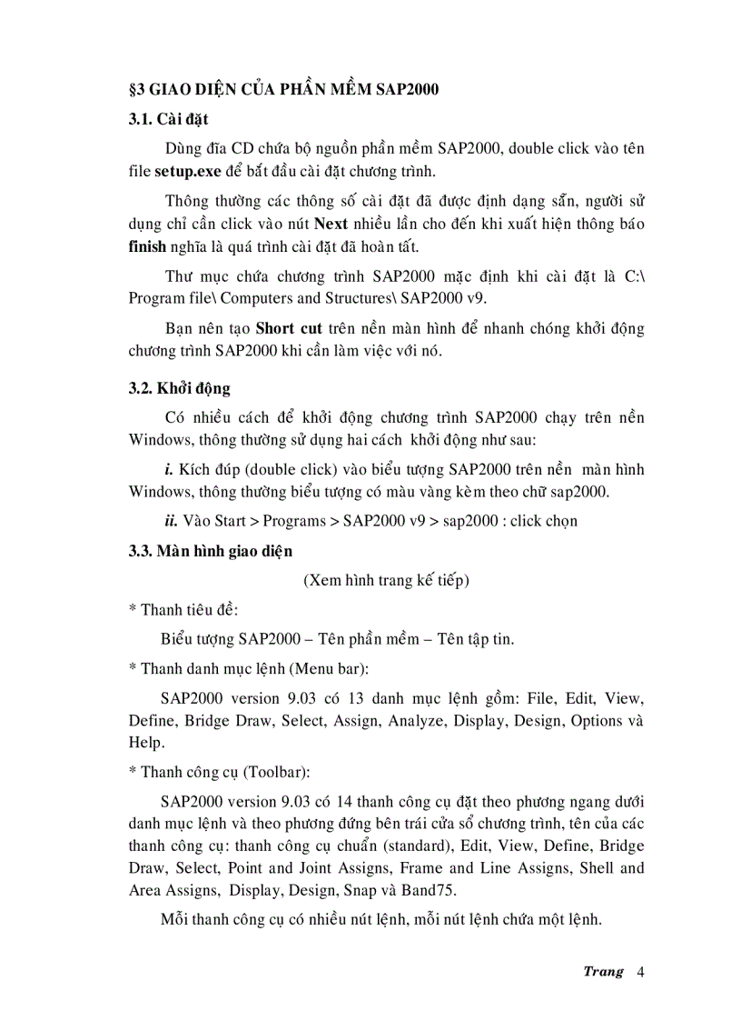 image for page Hướng dẫn sử dụng phần mềm xây dựng SAP 2000