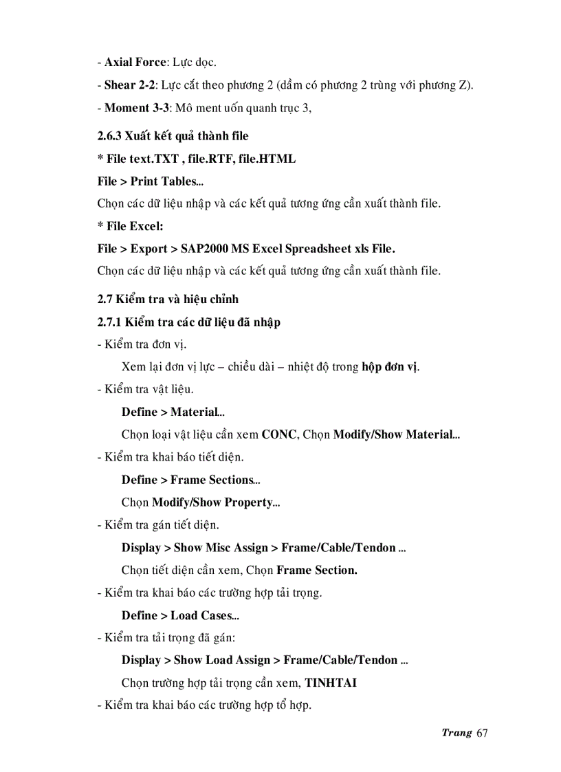 image for page Hướng dẫn sử dụng phần mềm xây dựng SAP 2000