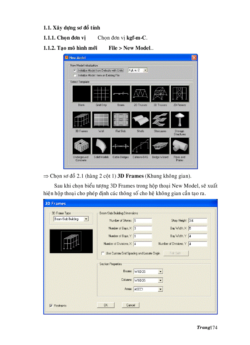image for page Hướng dẫn sử dụng phần mềm xây dựng SAP 2000