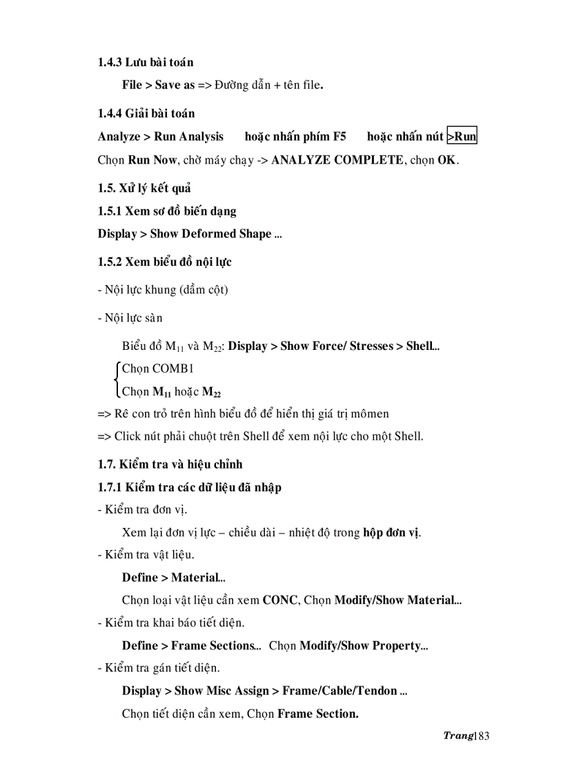 image for page Hướng dẫn sử dụng phần mềm xây dựng SAP 2000