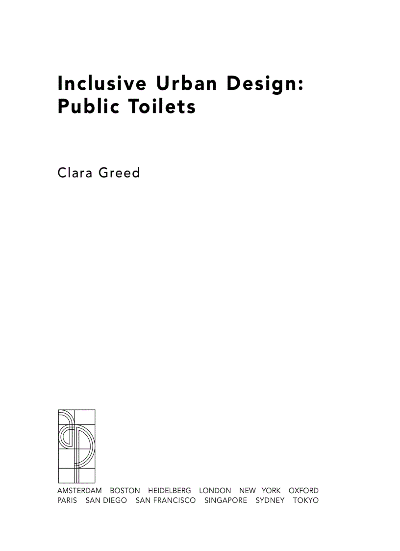 Inclusive Urban Design Public Toilets