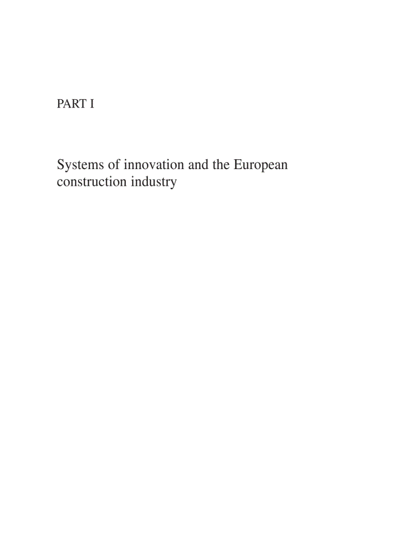 image for page Innovation in Construction A European Analysis