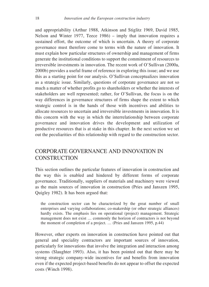 image for page Innovation in Construction A European Analysis