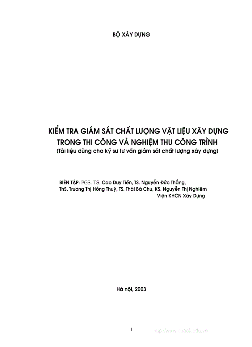 image for page Kiểm tra chất lượng VLXD trong thi công và nghiệm thu công trình
