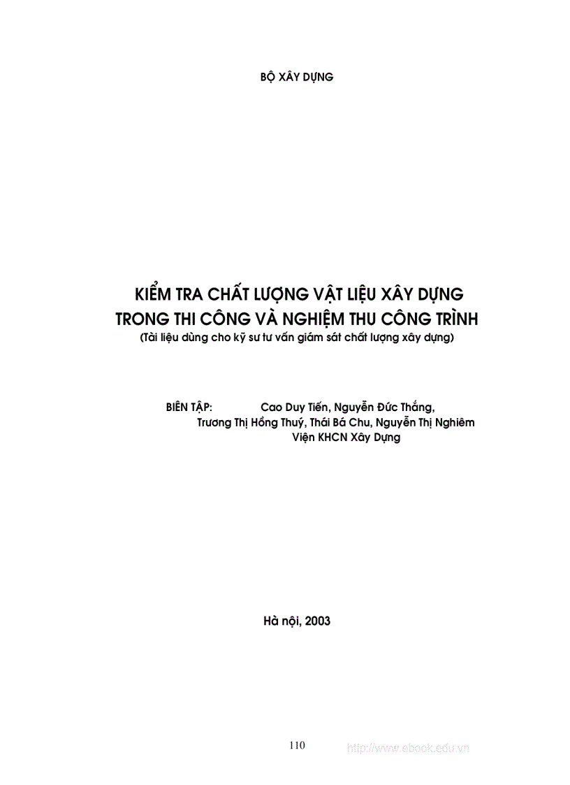 image for page Kiểm tra chất lượng VLXD trong thi công và nghiệm thu công trình