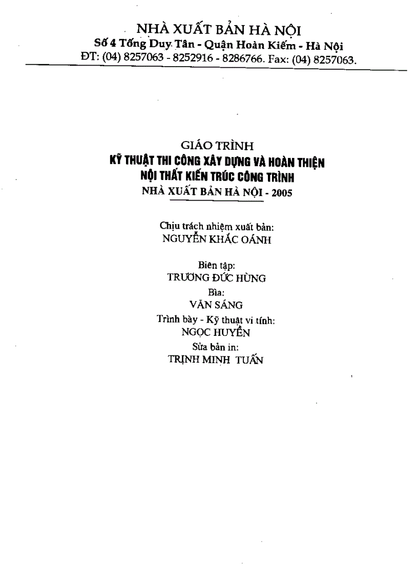 image for page Kỹ thuật thi công và Hoàn thiện nội thất kiến trúc công trình