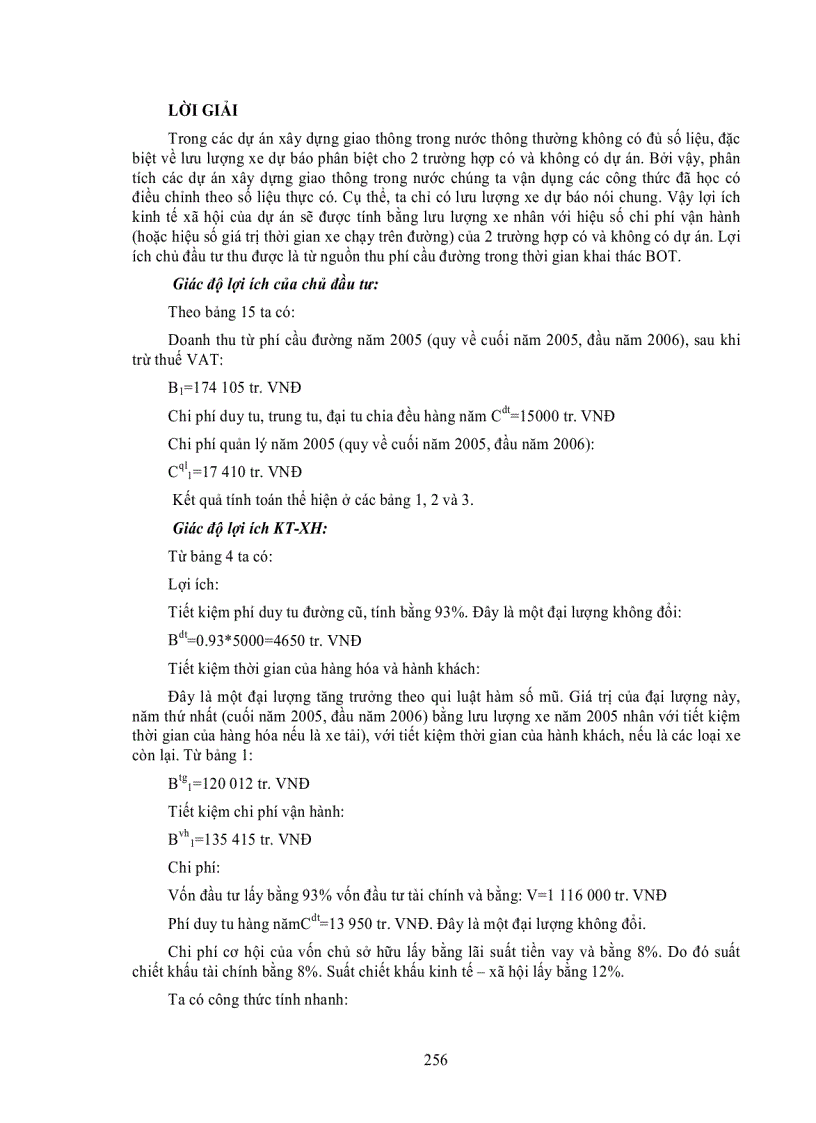 image for page Lập và Phân tích dự án đầu tư xây dựng công trình giao thông