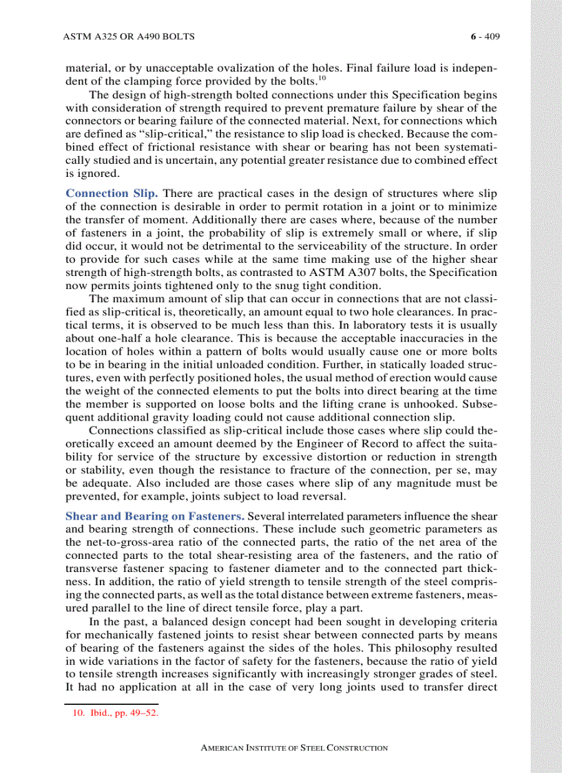 image for page Load Resistance Factor Design Manual of Steel Construction Volume I Volume II Connections