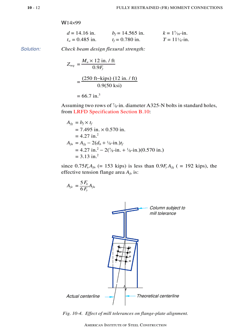 image for page Load Resistance Factor Design Manual of Steel Construction Volume I Volume II Connections