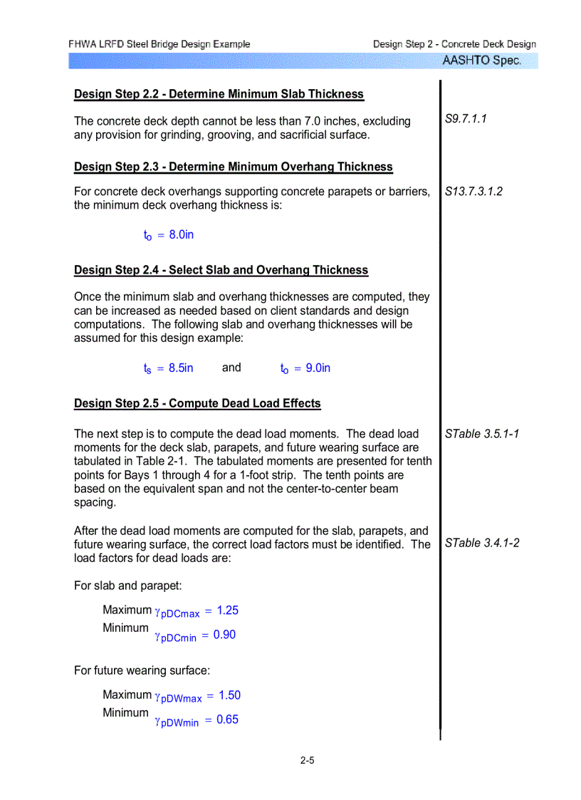 image for page LRFD Design Example for Steel Girder Superstructure Bridge