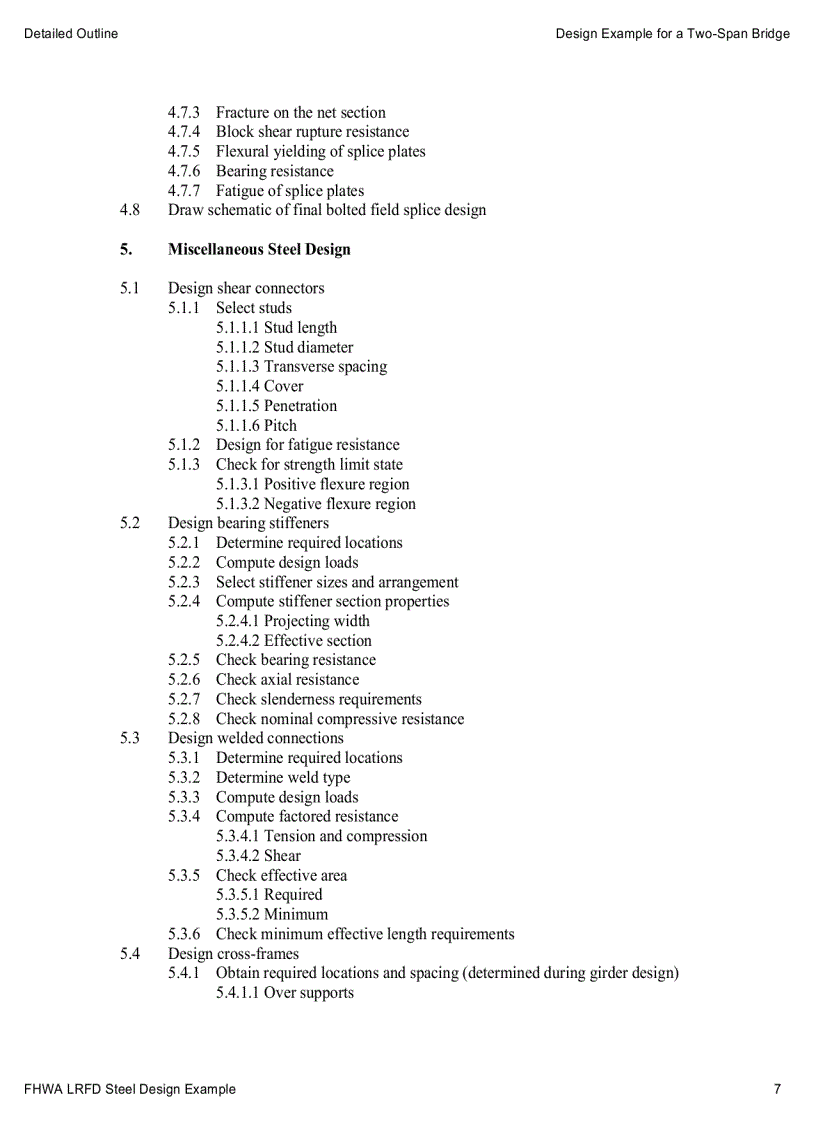 image for page LRFD Design Example for Steel Girder Superstructure Bridge