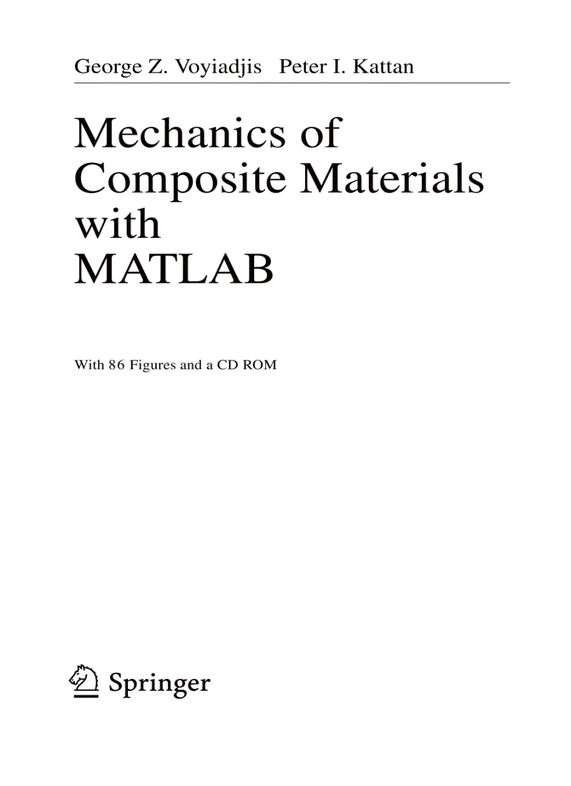image for page Mechanics of Composite Materials with MATLAB