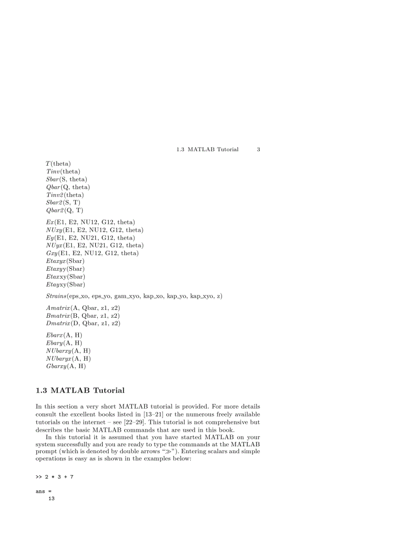 image for page Mechanics of Composite Materials with MATLAB