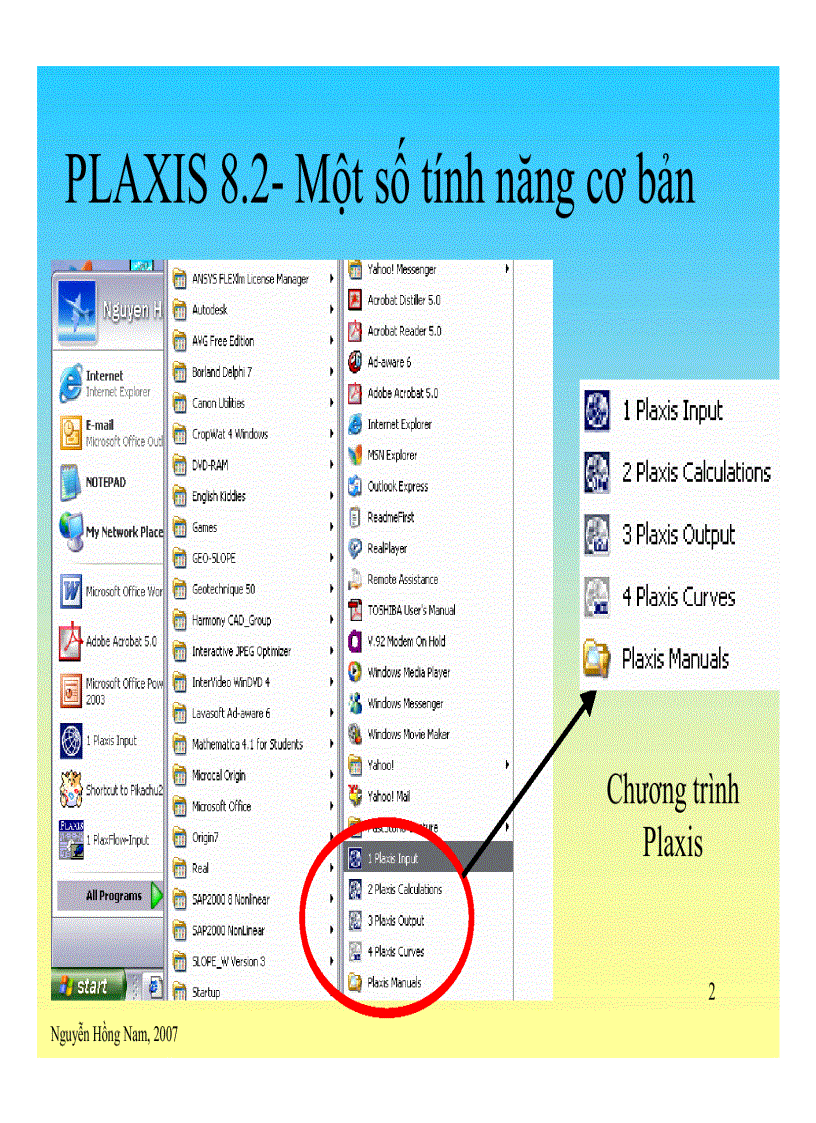 image for page Slide Giới thiệu Plaxis v8 2