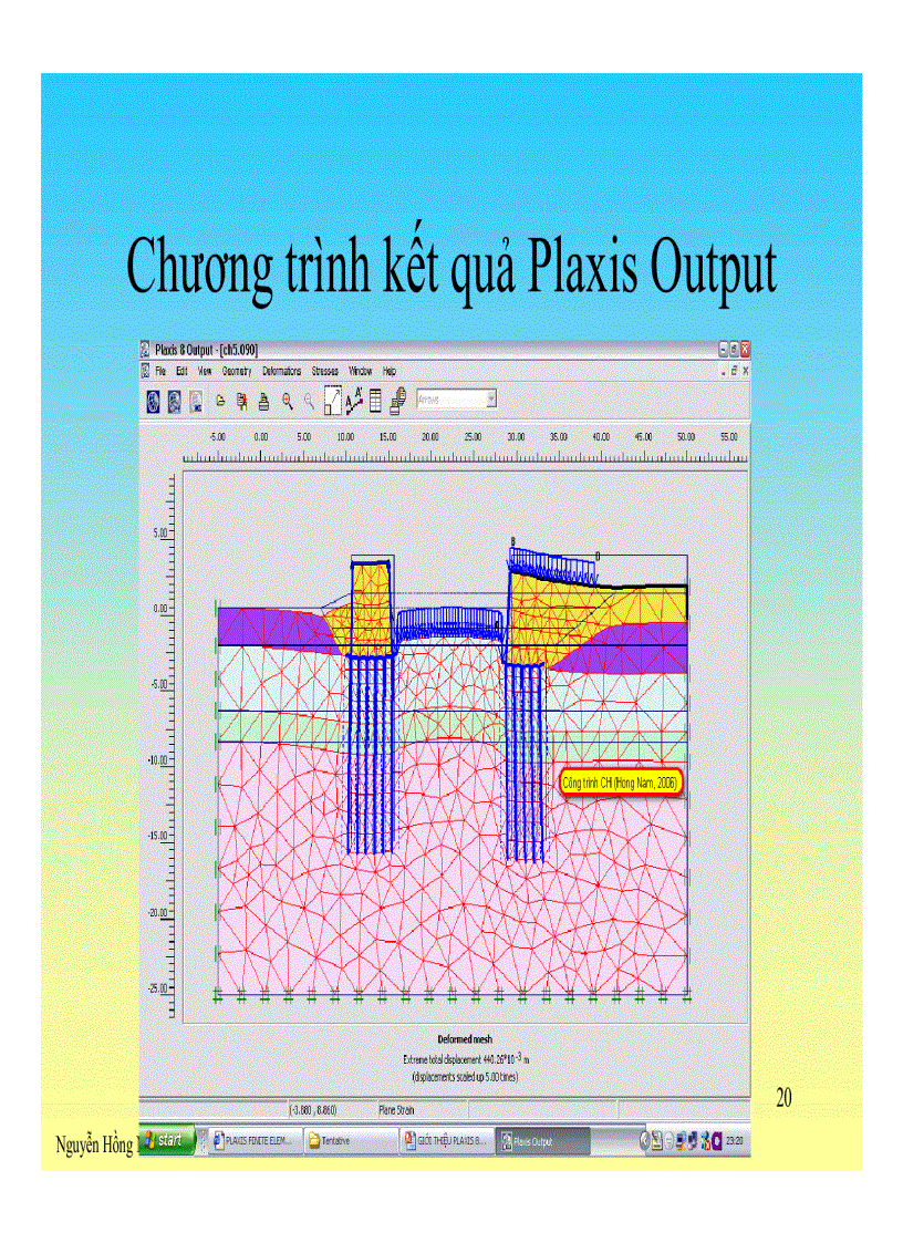 image for page Slide Giới thiệu Plaxis v8 2
