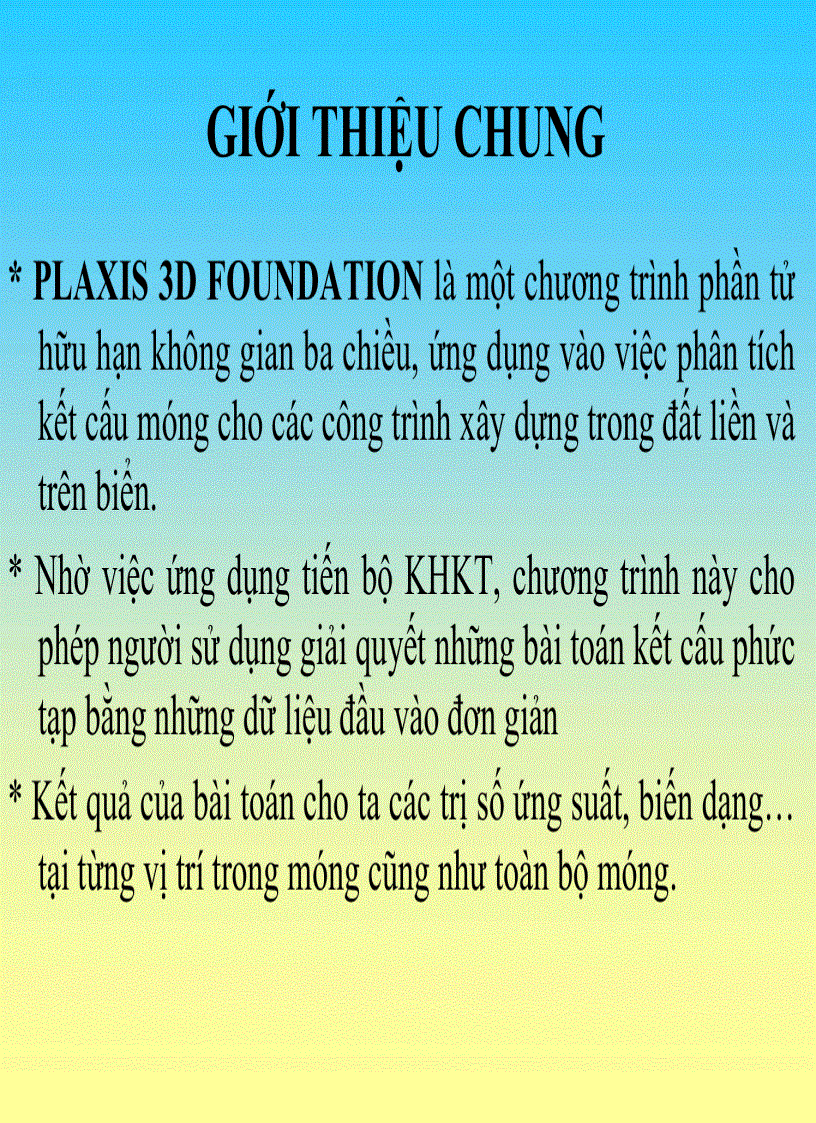 image for page Slide Plaxis 3D Foundation Ths Hoàng Việt Hùng