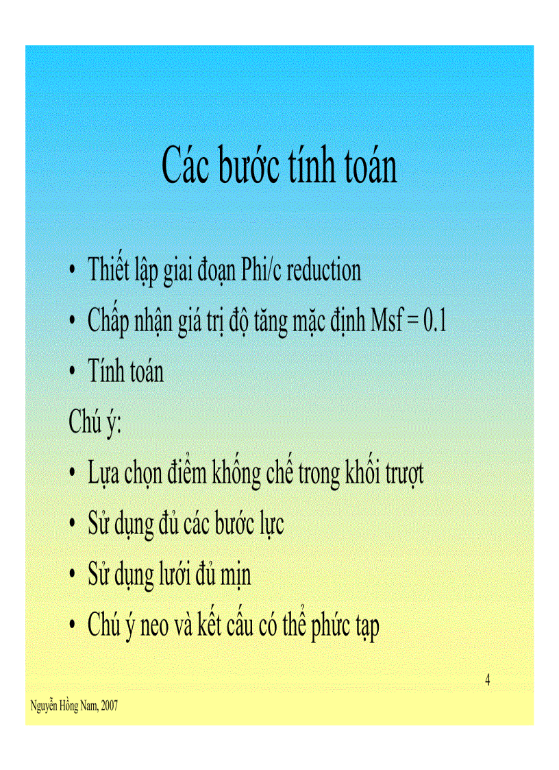 image for page Slide Plaxis Phân tích ổn định theo phần tử hữu hạn