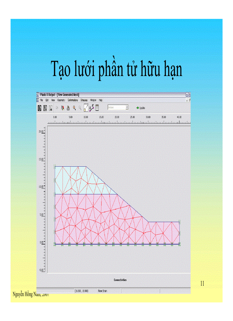 image for page Slide Plaxis Phân tích ổn định theo phần tử hữu hạn