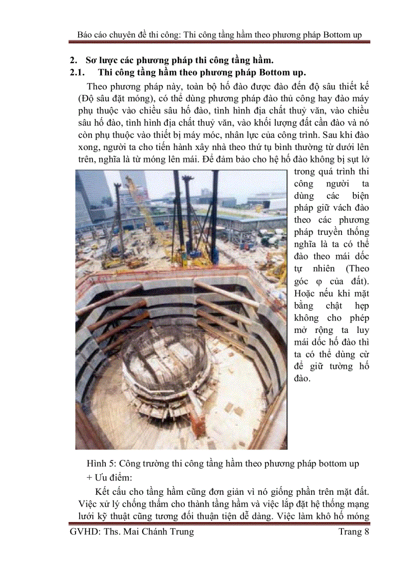 image for page Thi công tầng hầm theo phương pháp Bottom Up