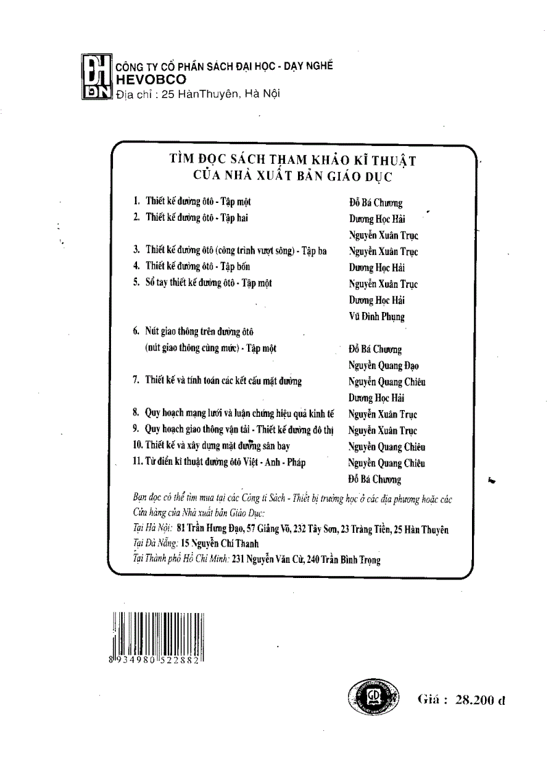 image for page Thiết Kế Đường Ô TÔ tập 2