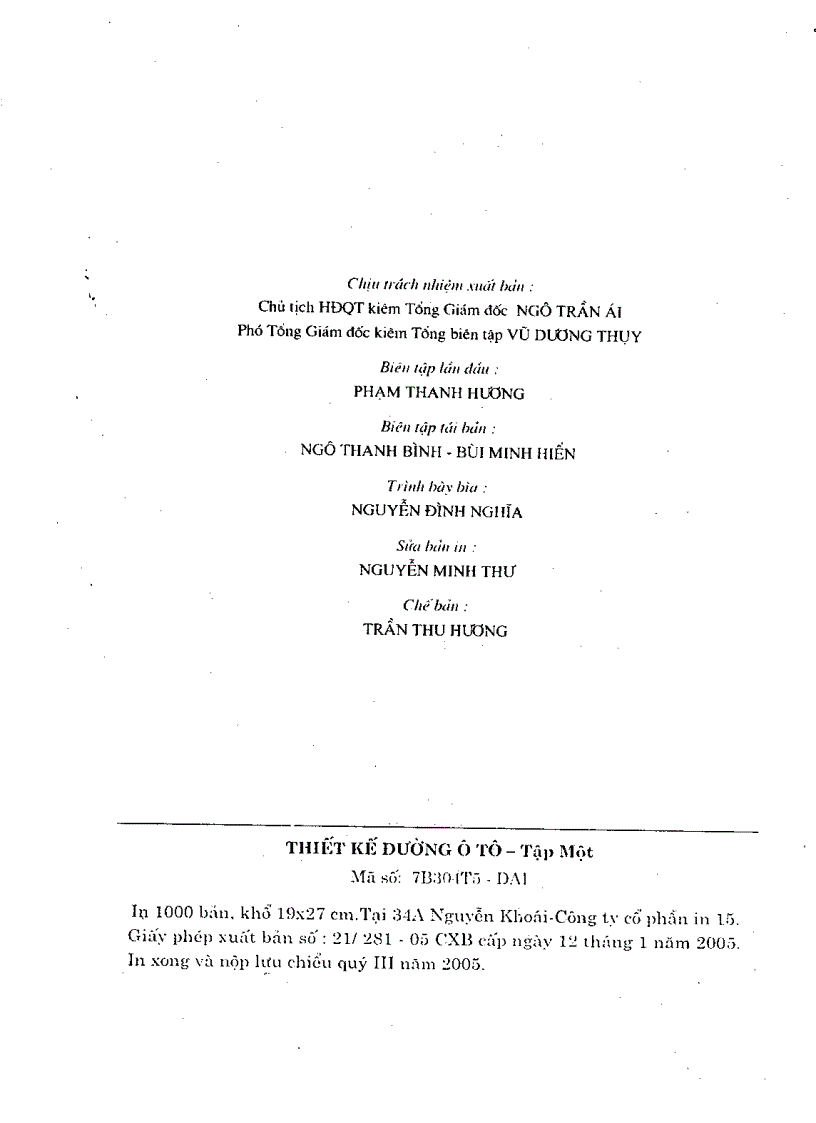 image for page Thiết kế đường Ôtô 1