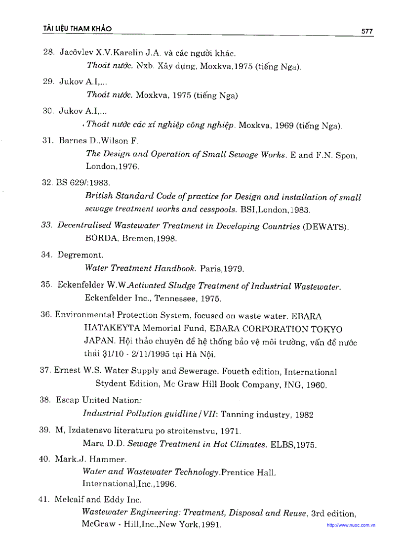 image for page Thoát nước 2 Xử lý nước thải