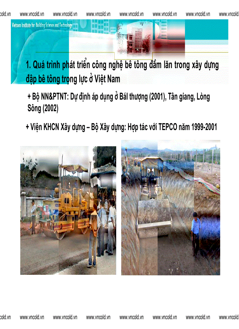 image for page Ứng dụng CN bêtông đầm lăn trong XD đập bêtông trọng lực ở VN